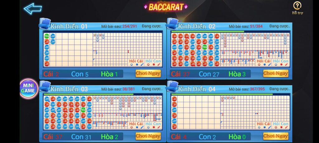 Sảnh game bài Baccarat tại IWIN